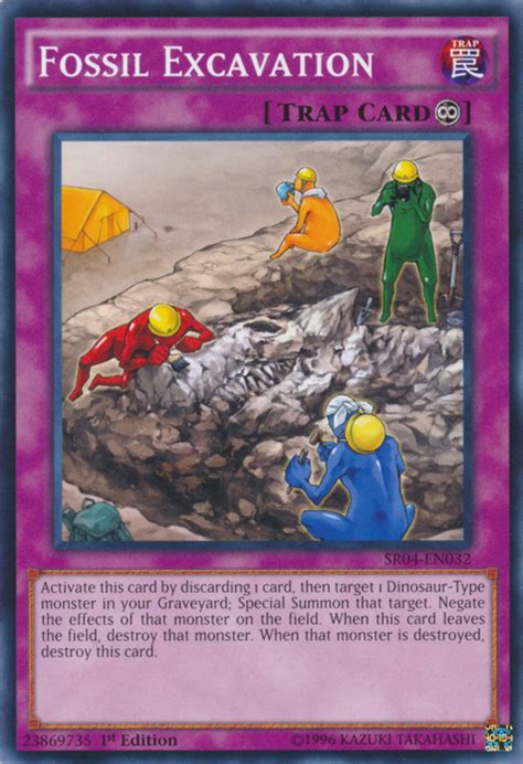 yu-gi-oh! fossil excavation.